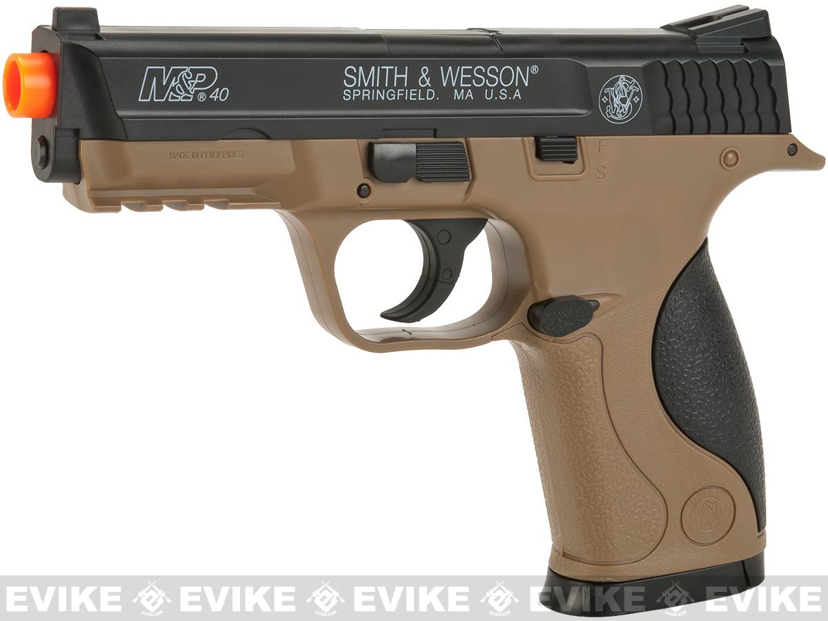 z Smith and Wesson M&P40 Spring Powered Airsoft Pistol with Dark Earth Frame by Softair