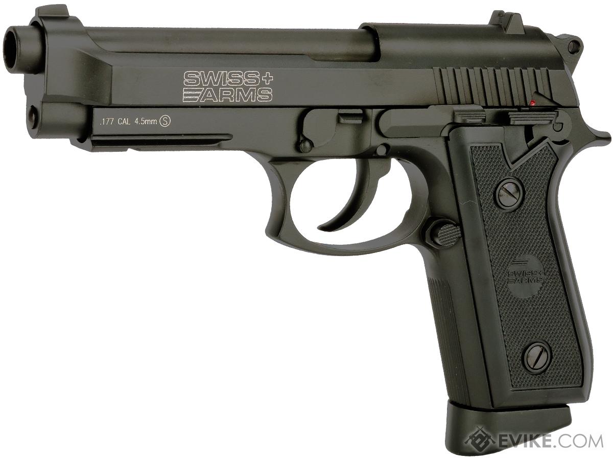 Pistola Co2 4.5 Swiss Arms Black 92 - Reborn