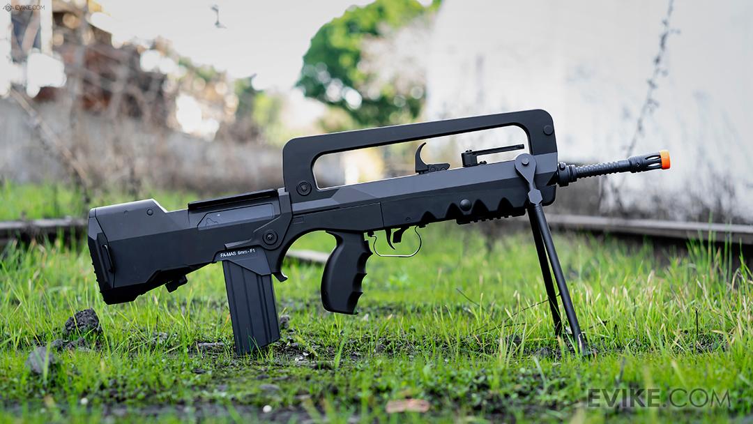 Cybergun Famas AEG Airsoft Rifle Field Test Shooting Review