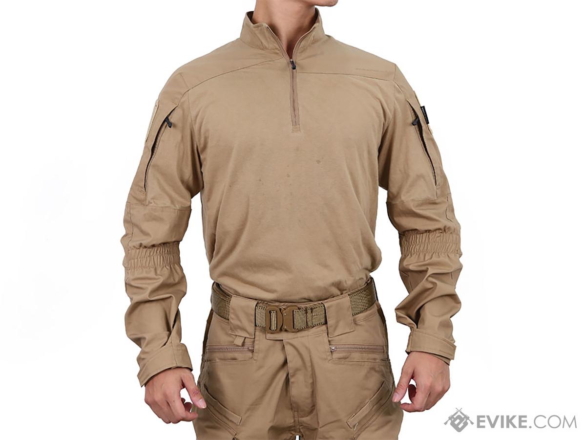 Pazaguila Frogman Combat Shirt (Color: Coyote Brown / Large)