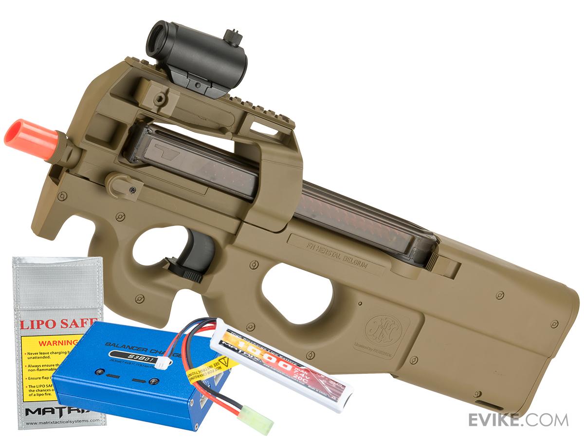 FN Herstal Licensed P90 Full Size Metal Gearbox Airsoft AEG (Color