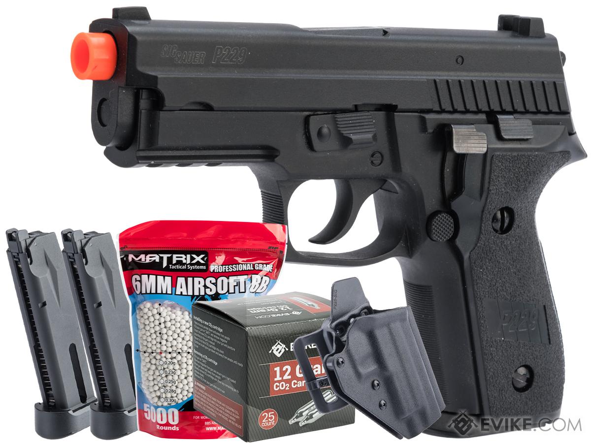 SIG Sauer ProForce P229 Airsoft GBB Pistol (Model: Green Gas / CO2 Carry Package)