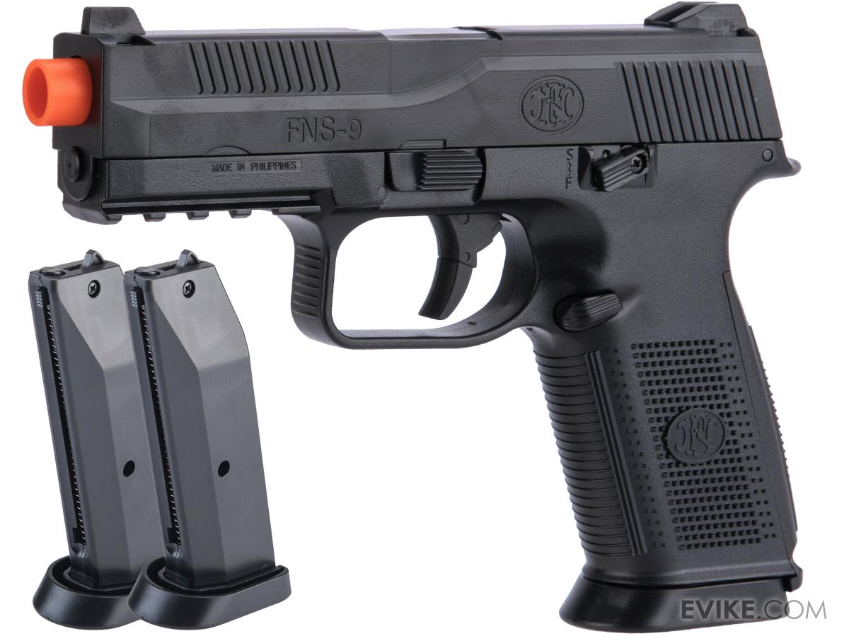 FN Herstal FNS-9 Airsoft Spring Pistol by CyberGun (Color: Black / Add ...