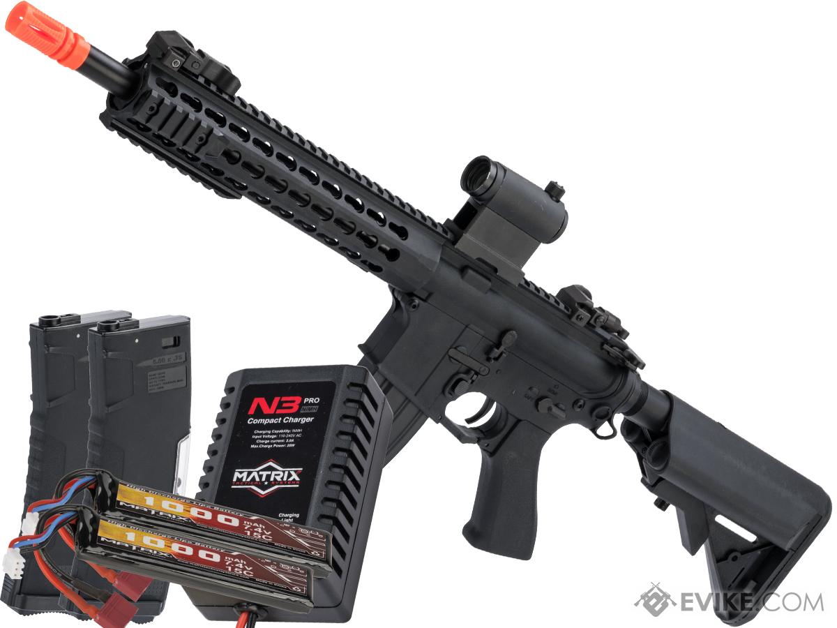 CYMA Sport M4 Carbine Airsoft AEG (Model: 11 KeyMod Handguard / Go Airsoft Package)