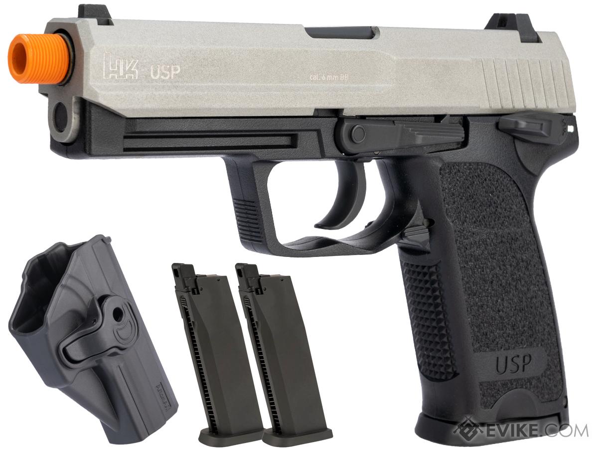 Heckler & Koch / Umarex H&K USP Tactical Full Size CO2 Gas Blowback Pistol (Color: Gun Metal / Carry Package)