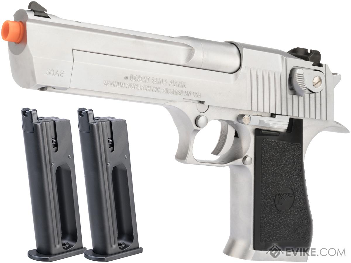 WE-Tech Desert Eagle .50 AE Gas Blowback Airsoft Pistol by Cybergun (Color: Silver / CO2 / Reload Package)