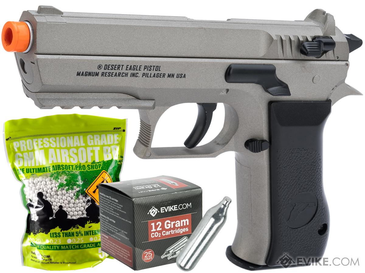 Magnum Research Jericho 941 Baby Desert Eagle Airsoft CO2 Pistol by Cybergun (Color: Grey / Starter Package)