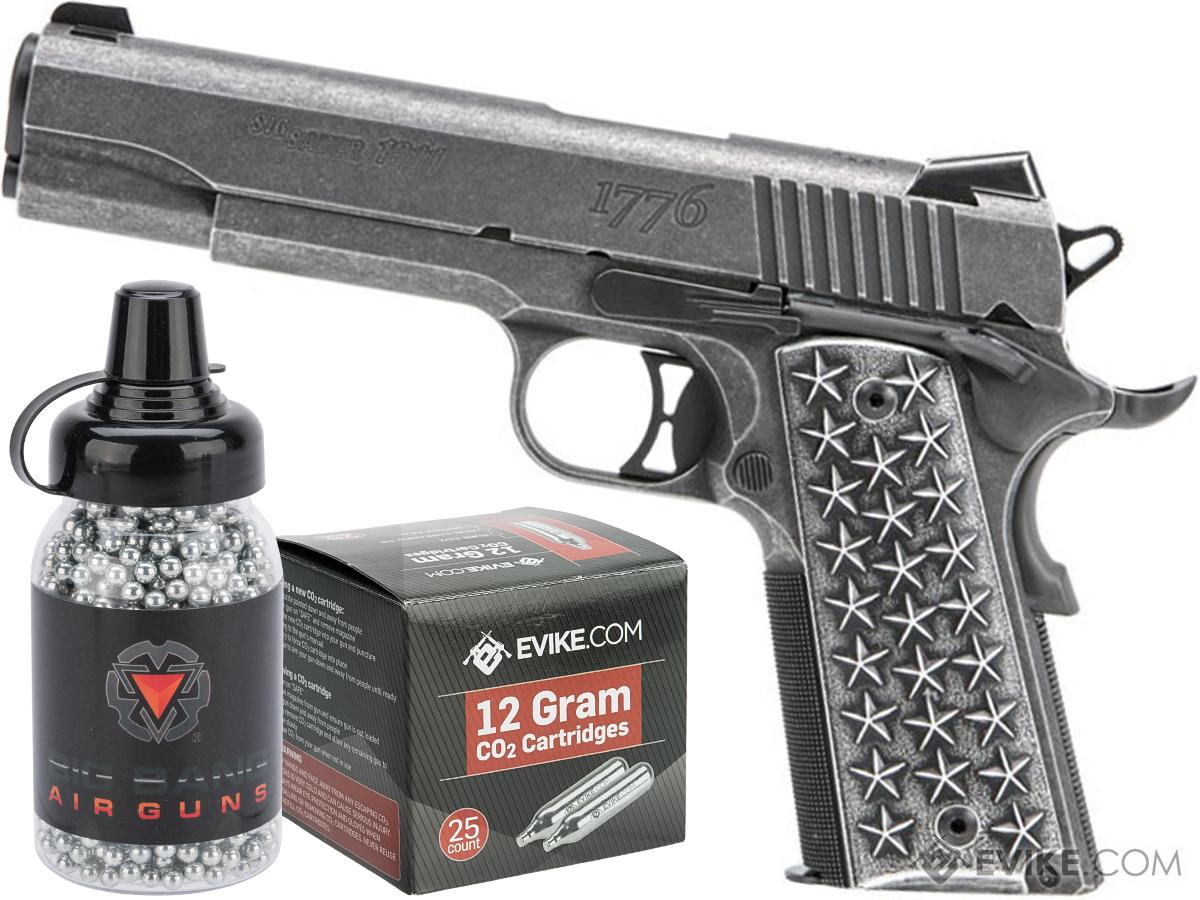 SIG Sauer We The People CO2 Powered 4.5mm 1911 Air Pistol (Package: Starter Pack)