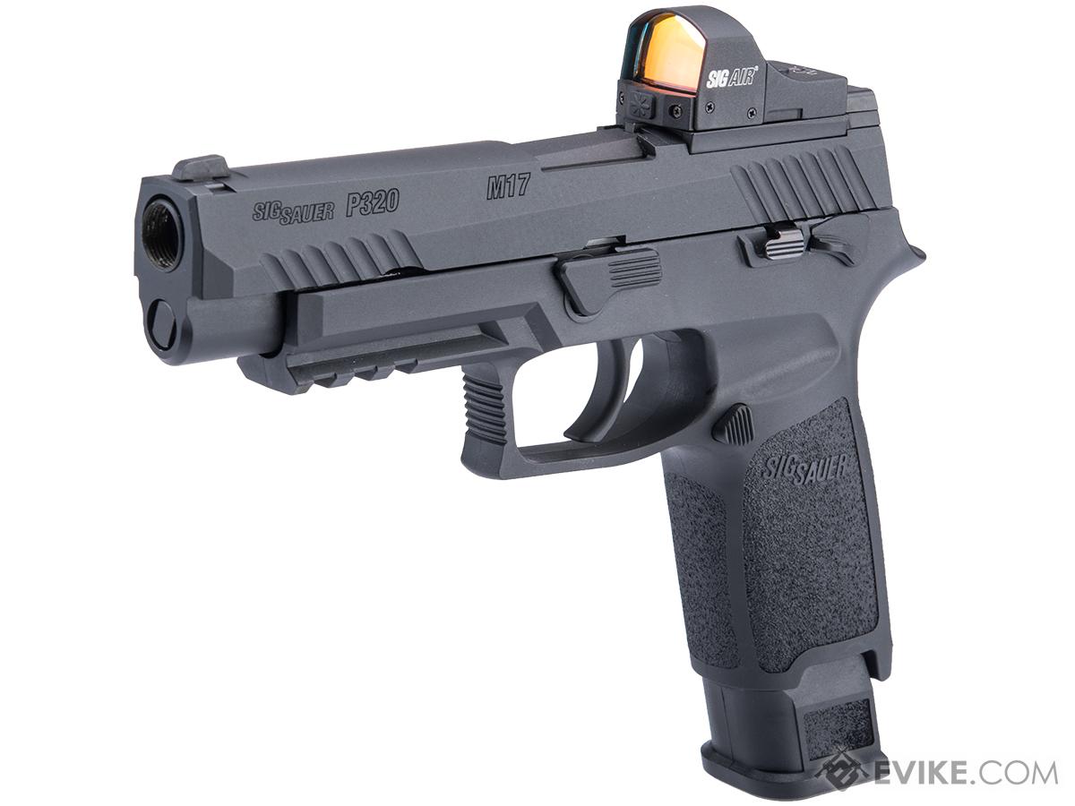 Evike.com Exclusive SIG Sauer ProForce P320 M17 MHS Airsoft GBB Pistol (Color: Black / CO2 / Competition Package)