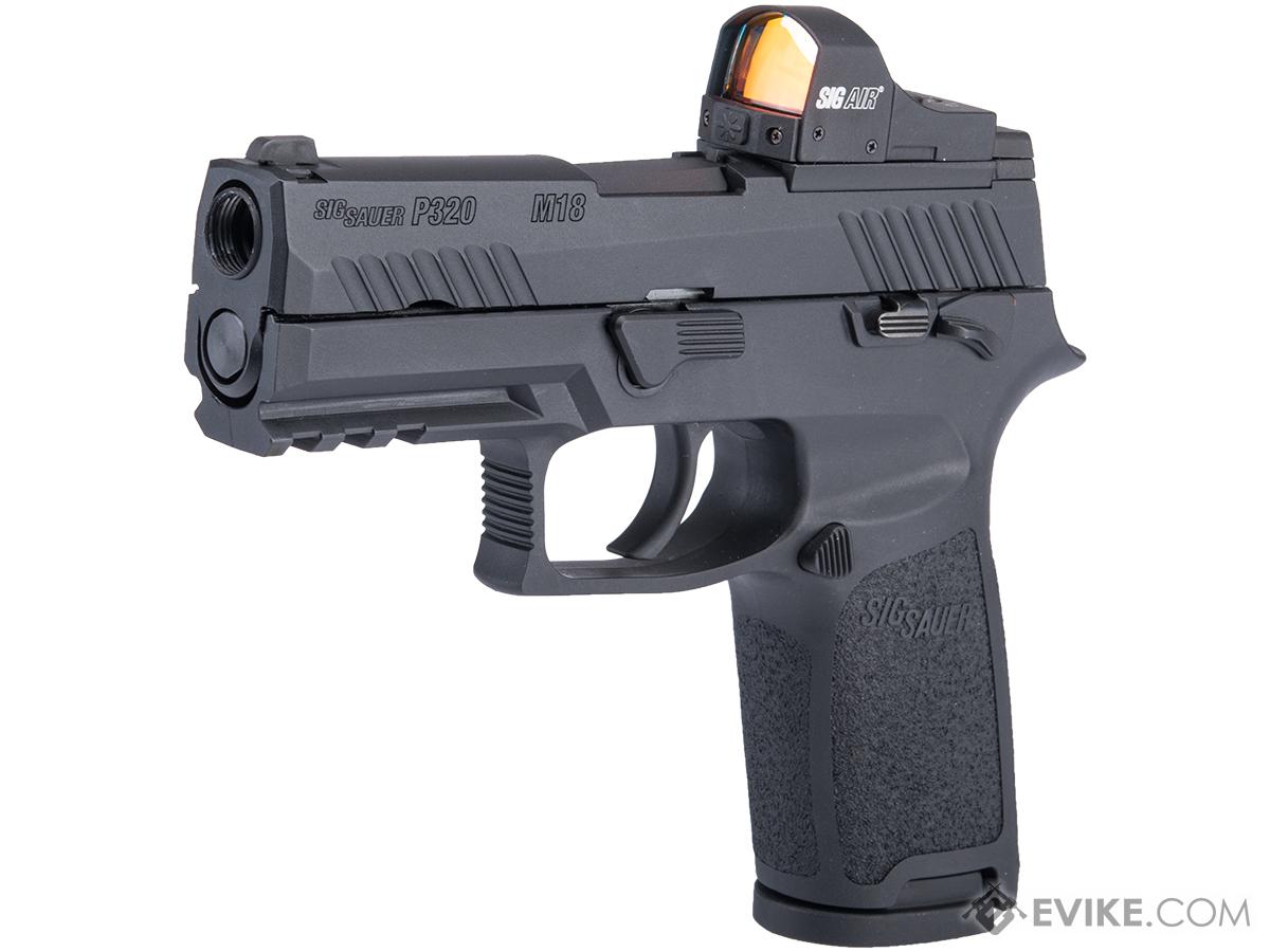Evike.com Exclusive SIG Sauer ProForce P320 M18 MHS Airsoft GBB Pistol (Model: Black / Green Gas / Competition Package)