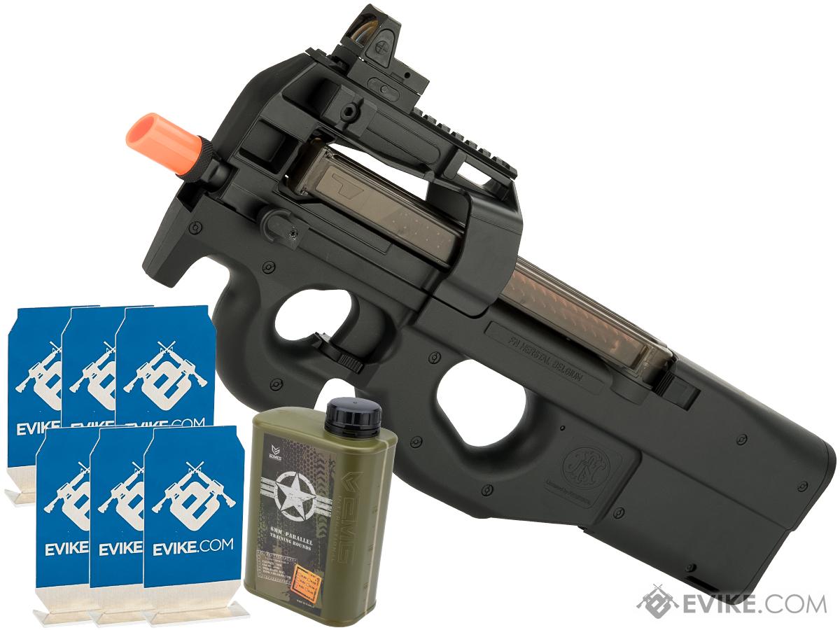 Evike.com Stay at Home Weapon Training / Target Shooting Airsoft Pack (Model: FN Herstal Licensed P90 AEG)
