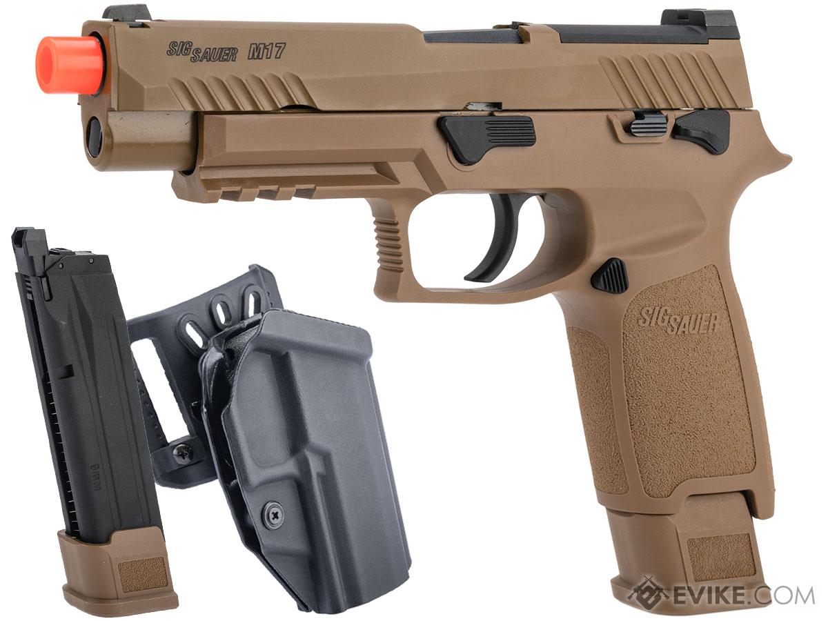 SIG Sauer ProForce P320 M17 MHS Airsoft GBB Pistol (Color: Tan / CO2 / Carry Package)