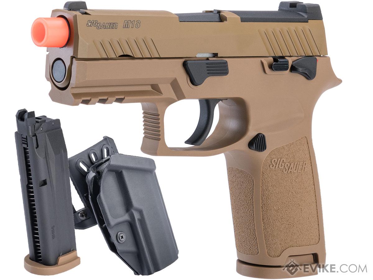 SIG Sauer ProForce P320 M18 MHS Airsoft GBB Pistol (Model: Tan / Green Gas / Carry Package)