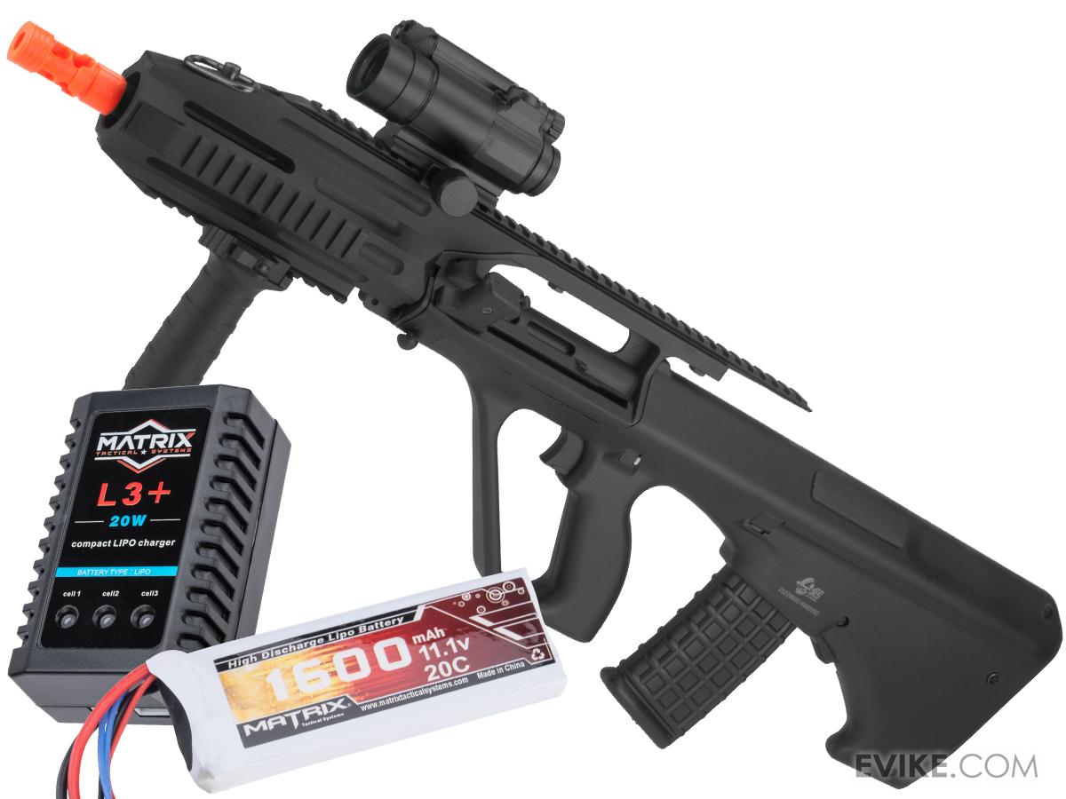 JG Custom Series AUG RAS Full Size Airsoft AEG Rifle (Package Add 11.1v 1600mAh LiPo Battery