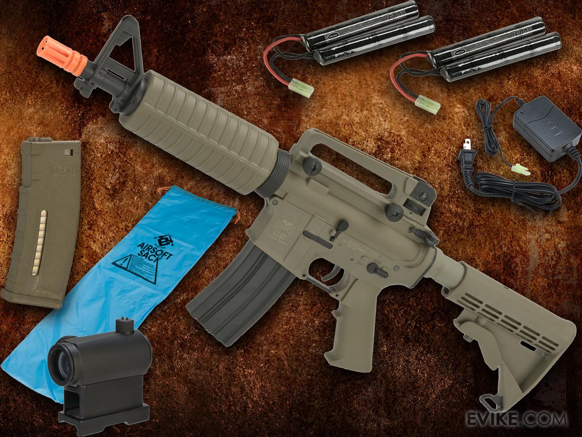"Go Airsoft Starter Package" Avengers BioHazard M4 Lipo Ready Airsoft