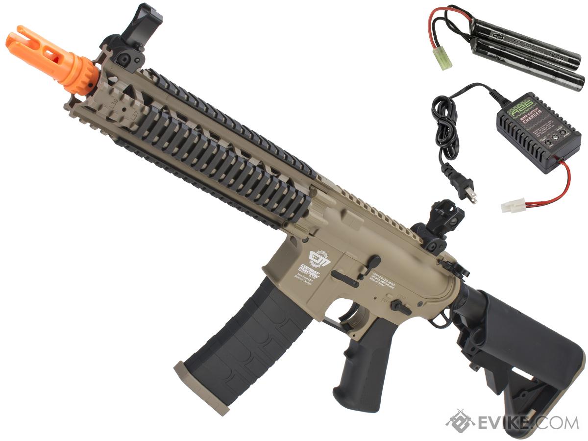 G&G CM18 MOD-1 Airsoft AEG Rifle (Package: Tan / Add 9.6 Butterfly Battery + Smart Charger)