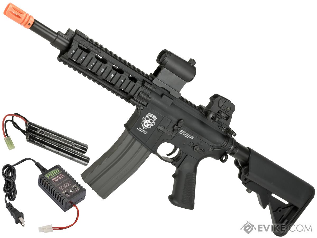 G&G GR16 CQW RUSH Airsoft Blowback AEG Rifle (Package: Black / Add 9.6 Butterfly Battery + Smart Charger)