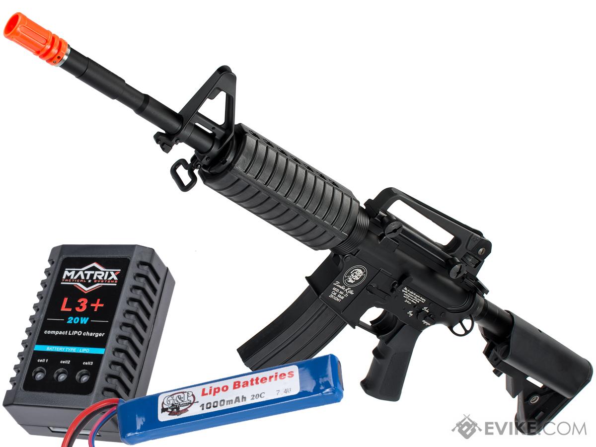 G&P Full Metal Advanced M4 Carbine AEG w/ Crane Stock (Model: Zombie Killer Add Battery + Charger)