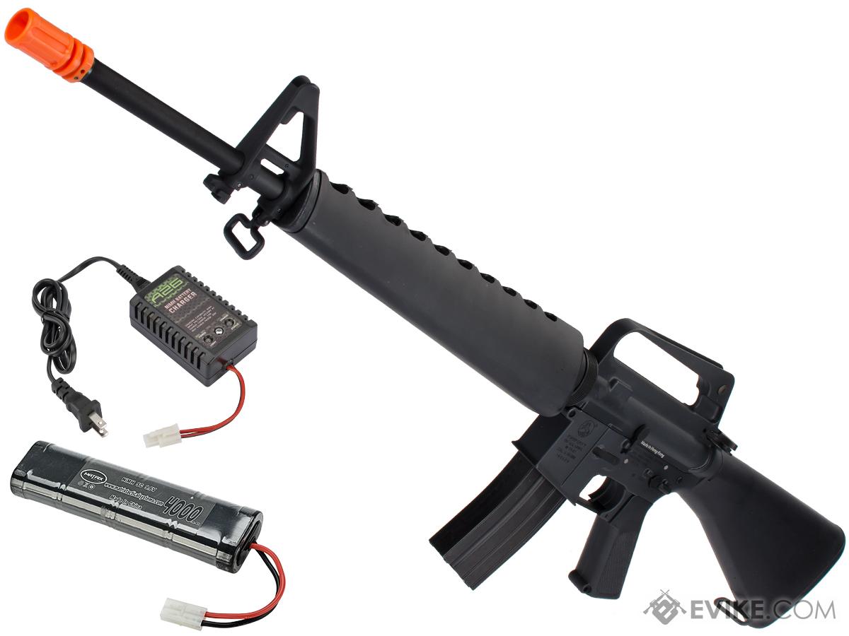 G P Colt Licensed M16a1 Vietnam Airsoft Aeg Rifle Package Add Battery Charger Airsoft Guns Airsoft Electric Rifles Evike Com Airsoft Superstore