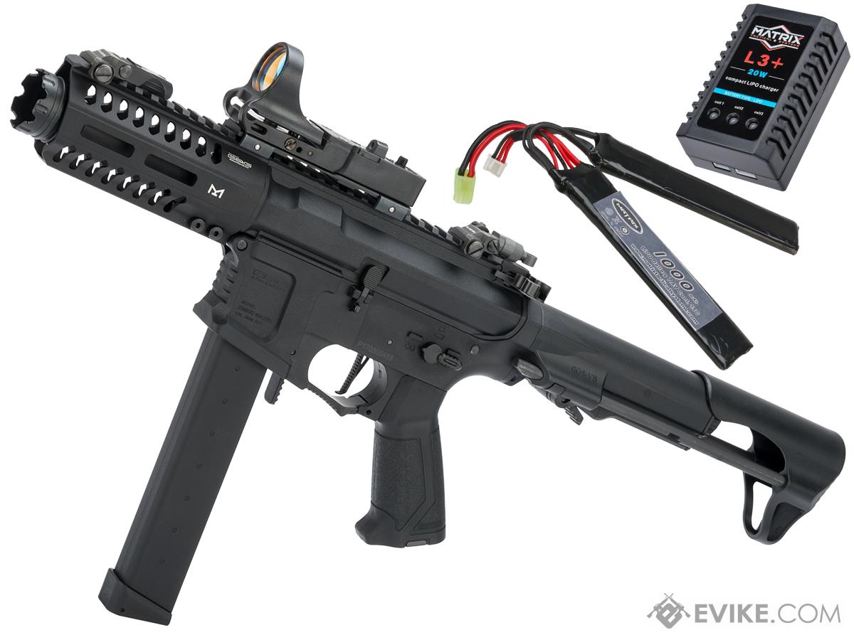 G&G CM16 ARP9 CQB Carbine Airsoft AEG (Model: Black / Add LiPo Battery and Charger)