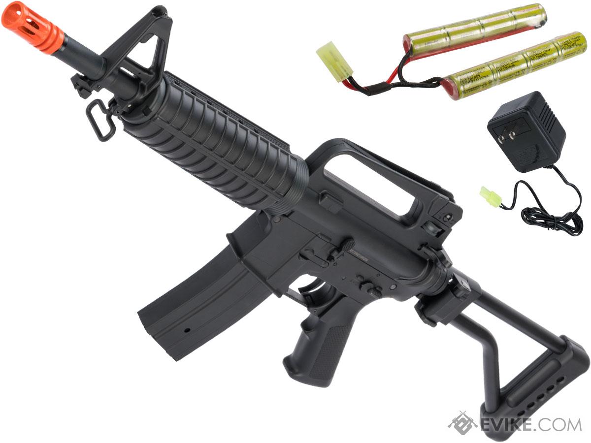 Golden Eagle M4 Commando Airsoft AEG Rifle w/ Skeleton Side Folding Stock (Package: Basic Battery Package)