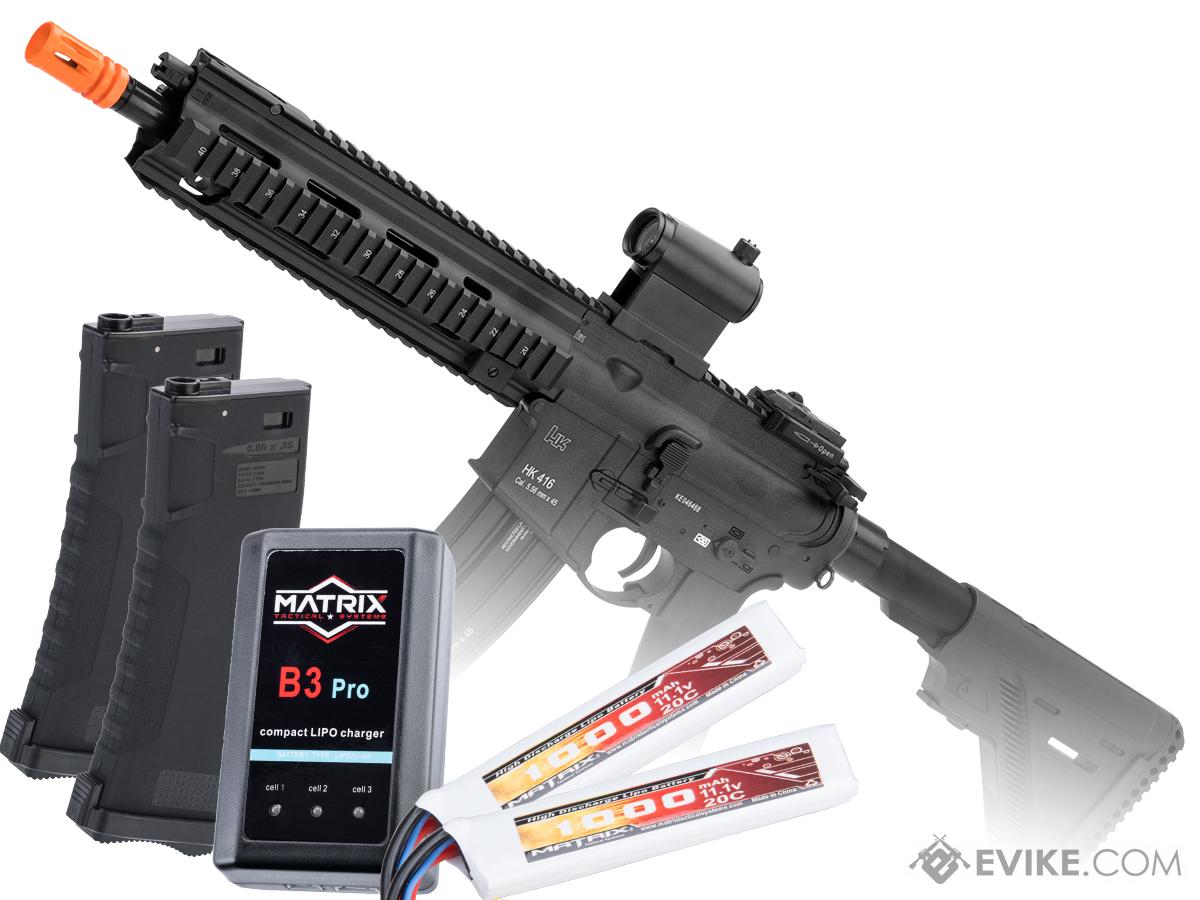Umarex Licensed H&K 416 A5 AEG w/ Avalon Gearbox by VFC (Model: Black / Go Airsoft Package)