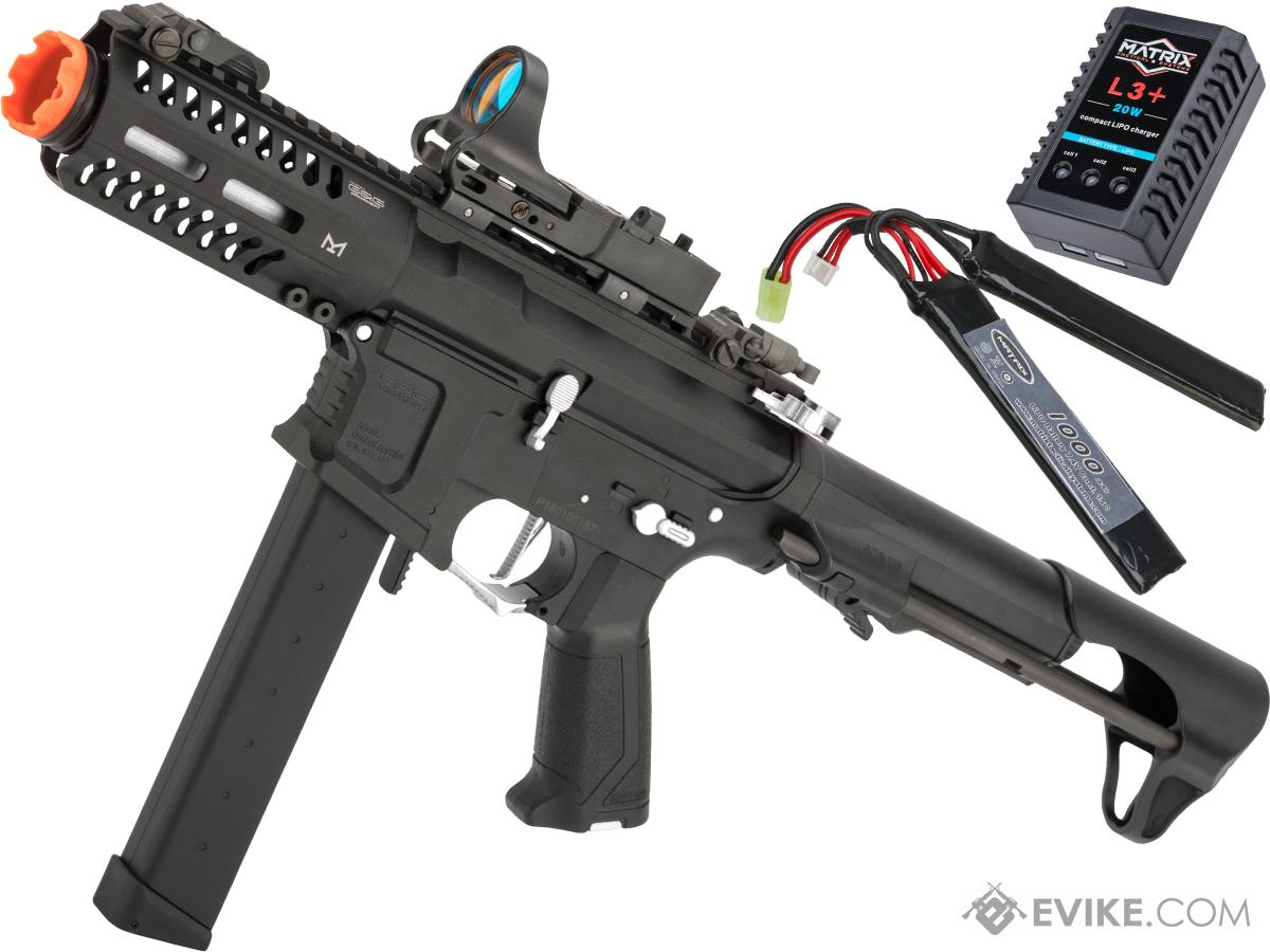 G&G CM16 ARP9 CQB Carbine Airsoft AEG (Model: Black - Ice / Add LiPo Battery and Charger)