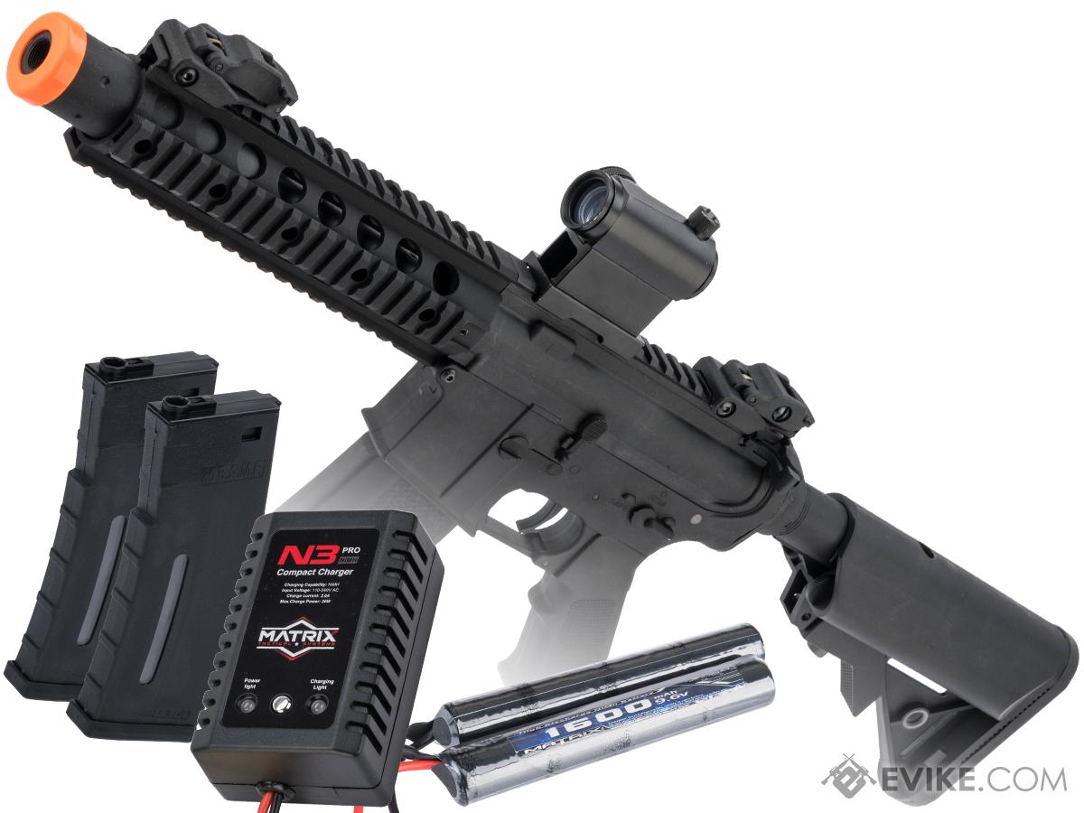 Specna Arms / Rock River Arms Licensed CORE Series M4 AEG (Model: M4 SBR Suppressed / Black / Go Airsoft Package)