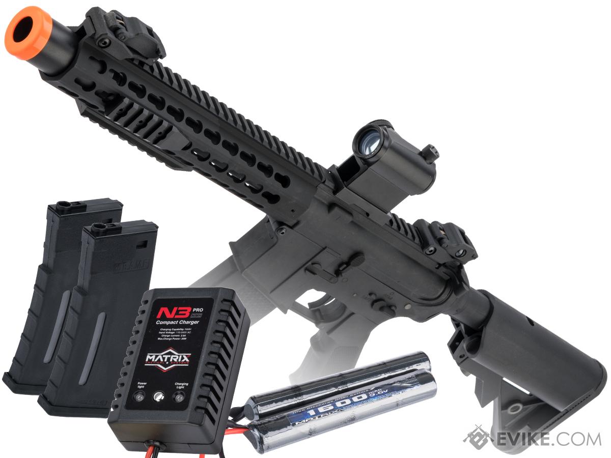 Specna Arms CORE Series M4 AEG (Model: M4 SBR Keymod / Black / Go Airsoft Package)