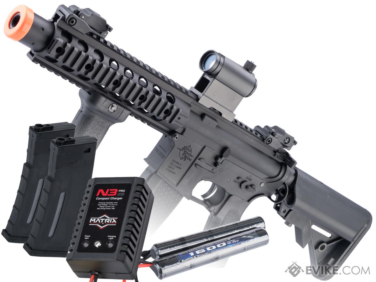 Specna Arms / Rock River Arms Licensed EDGE Series M4 AEG (Model: M4 SBR Suppressed / Black / Go Airsoft Package)