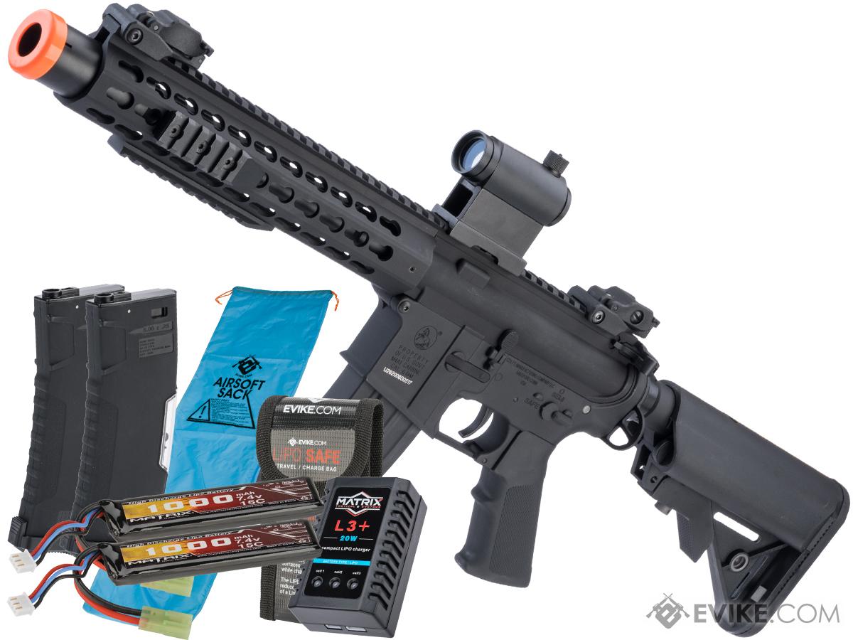 Colt Licensed Elite Line Full Metal M4 AEG by Cybergun (Model: Keymod 10 w/ Muzzle Booster / Go Airsoft Package)