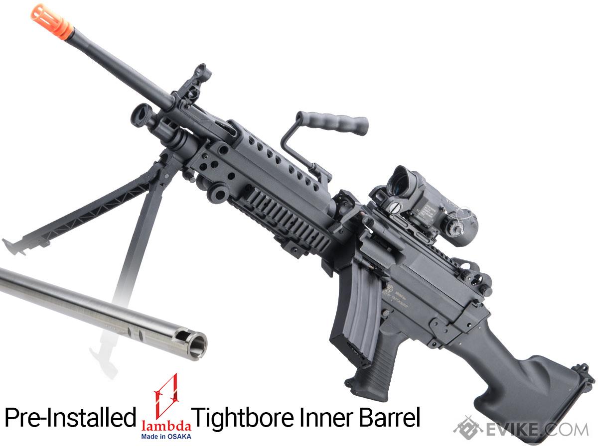 Cybergun FN Licensed M249 MINIMI Featherweight Airsoft Machine Gun (Model: M249 E2 / 400 FPS / Performance Package)