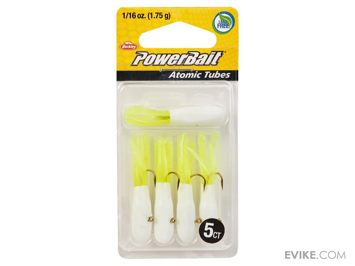 Berkley PowerBait Pre-Rigged Atomic Tubes - White Chartreuse 1/16 Oz Fishing Lures - View #6