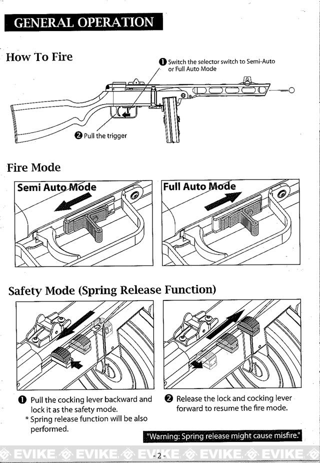 Free Download S T Ppsh 41 Aeg Manual Diagram More Freebies Manuals Gun Manuals Evike Com Airsoft Superstore