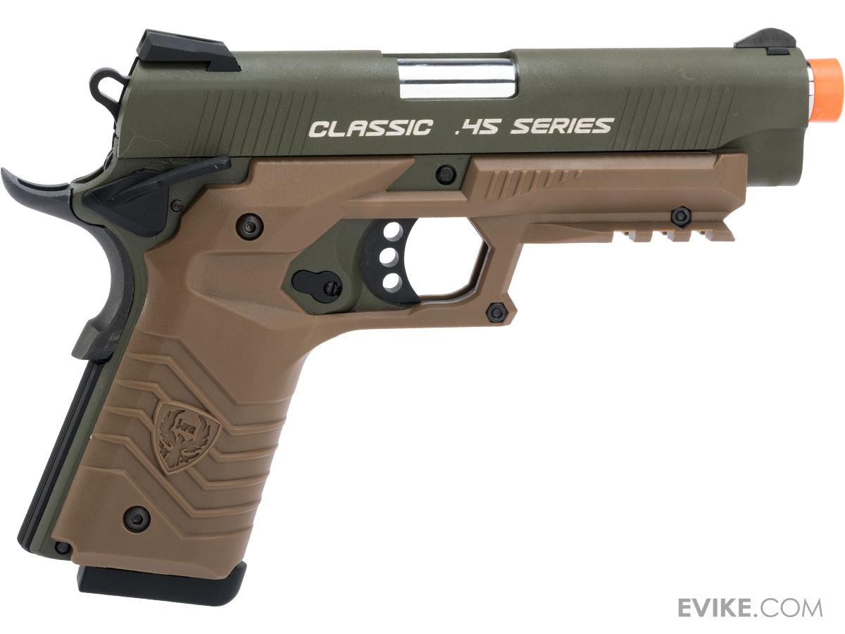 HFC Tactical 45 1911 Gas Blowback Airsoft Pistol (Color Green