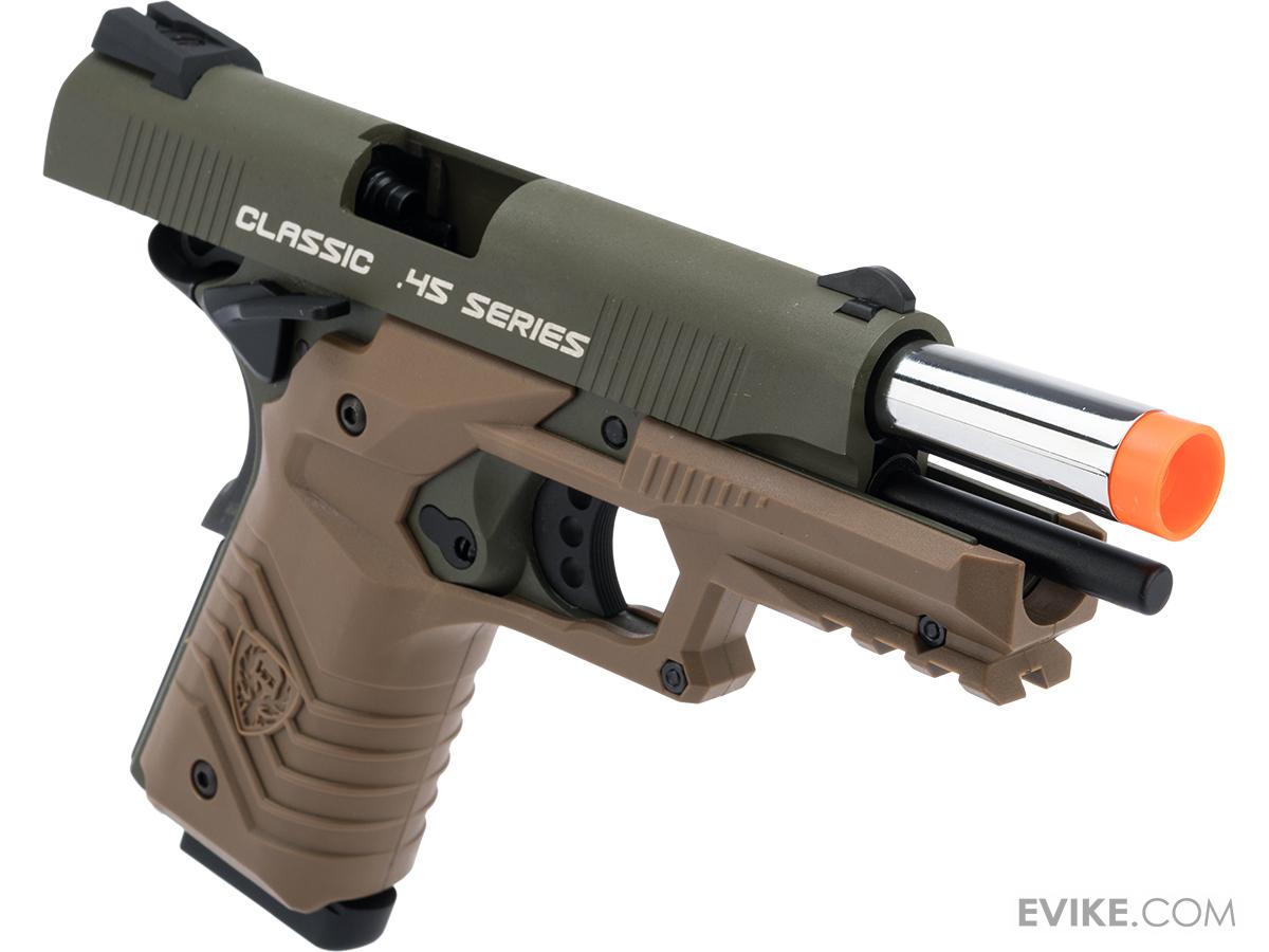 HFC Tactical 45 1911 Gas Blowback Airsoft Pistol (Color Green