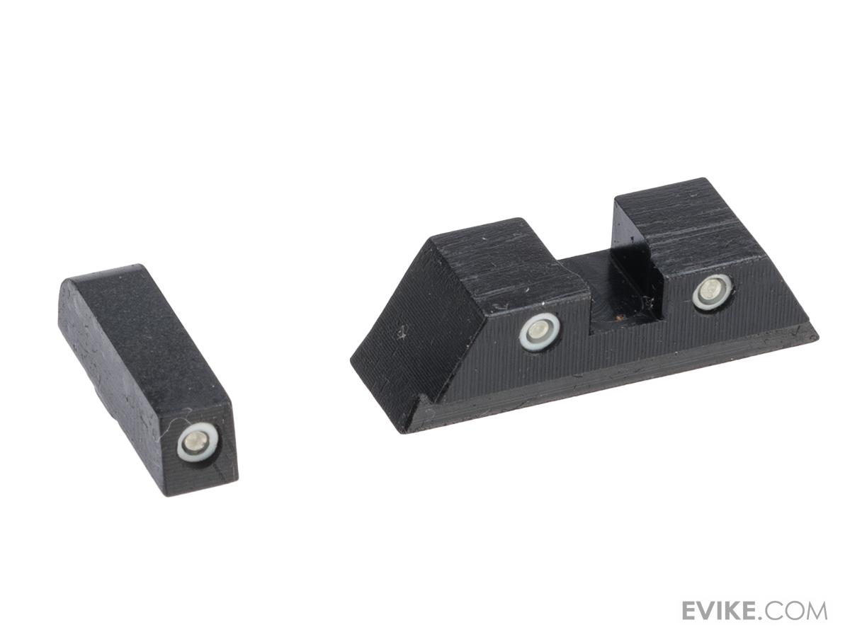 Pro-Arms Steel Sight Set w/ Tritium for GLOCK Series Airsoft Training Pistols (Model: GLOCK 19X / GLOCK 19 Gen.4)