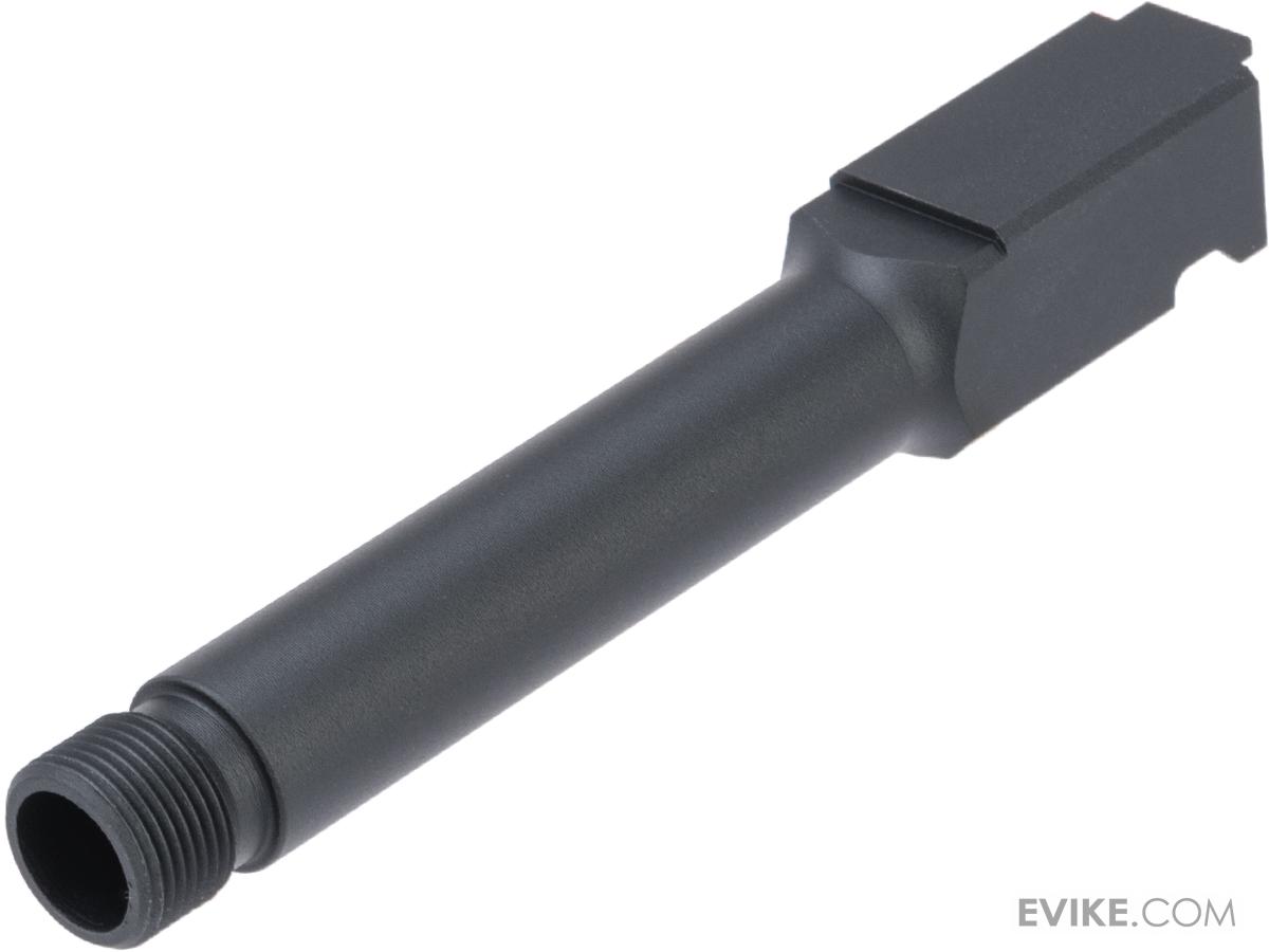 Pro-Arms CNC Aluminum Threaded Outer Barrel for Elite Force GLOCK 19X GBB Pistols (Color: Black)