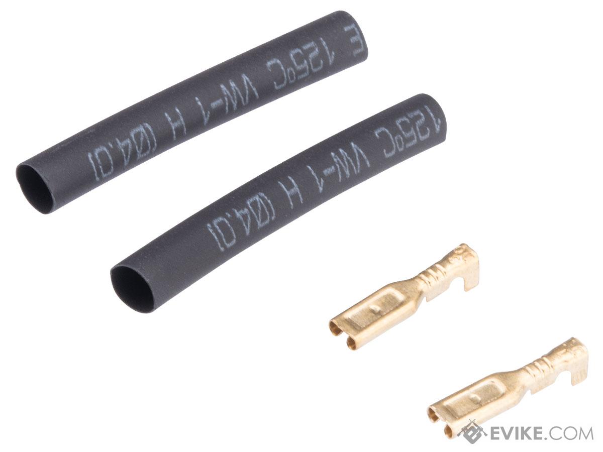 Pro-Arms Gold Plated Motor Connectors Set for Airsoft AEG w/ Shrink Tubing