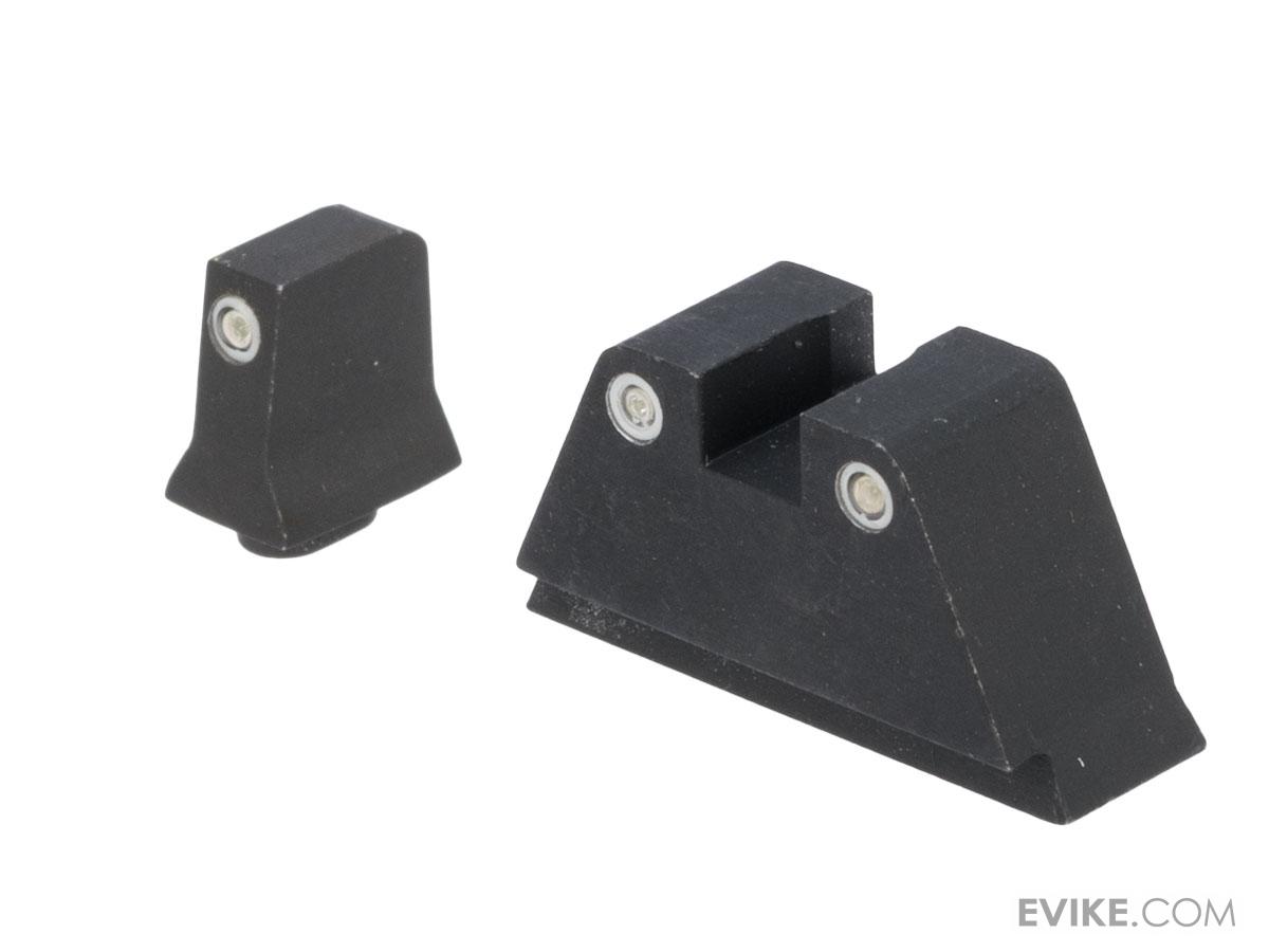 ProArms Steel Suppressor Sight Set w/ Tritium for Umarex/Cybergun GLOCK Series Airsoft Training