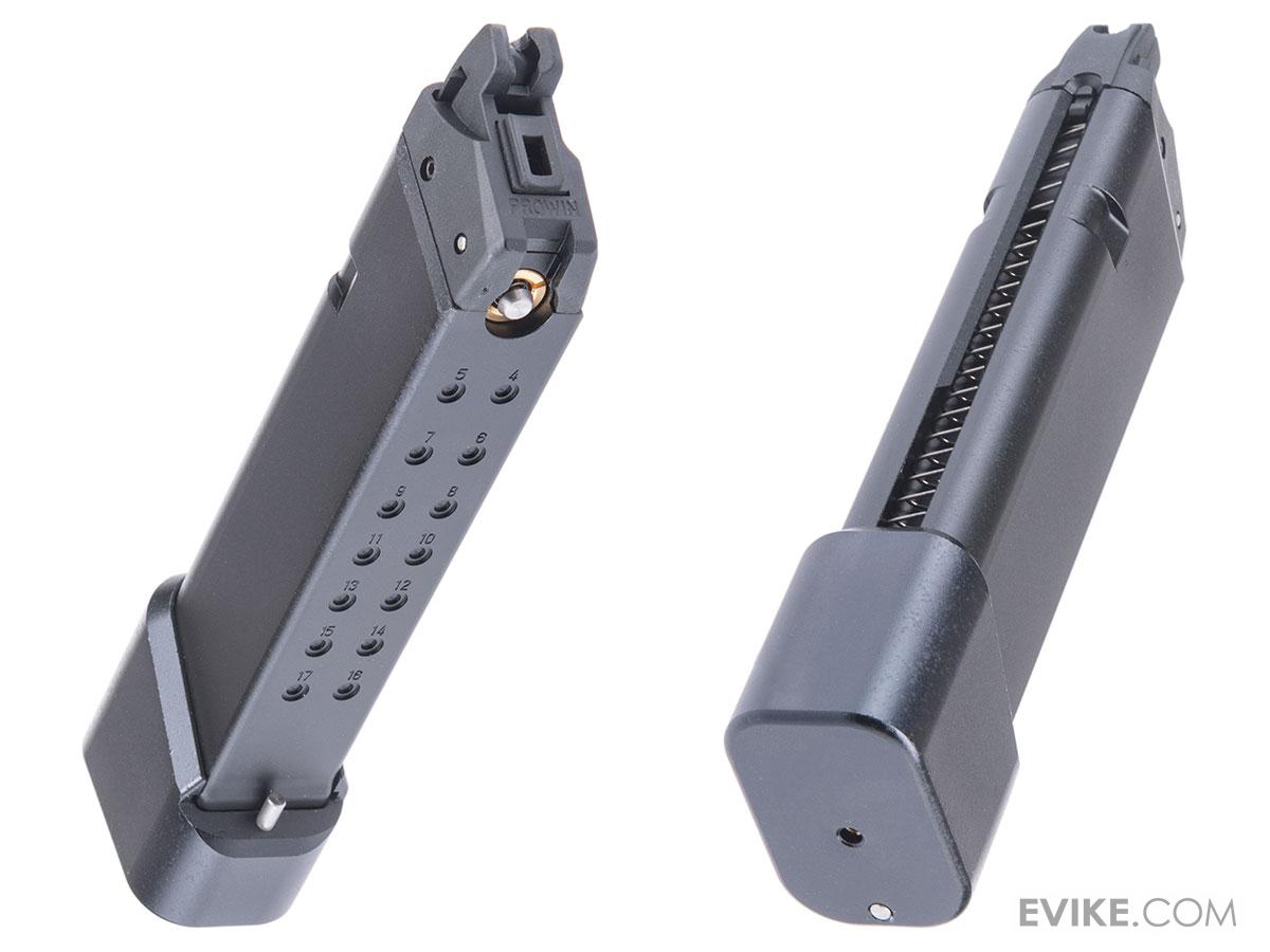 ProWin CNC 36 Round Green Gas Magazine w/ Tactical Base Pad for Glock ISSC M22 SAI BLU Lonewolf