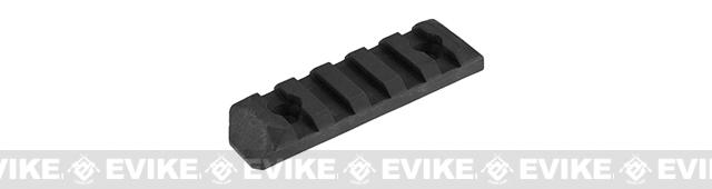 PTS Enhanced Picatinny Keymod Rail Section (Length: 5 Slots / Black)