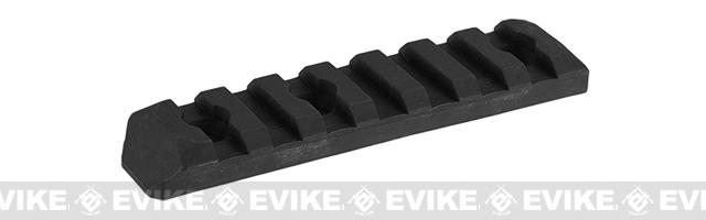 PTS Enhanced Picatinny Keymod Rail Section (Length: 7 Slots / Black)