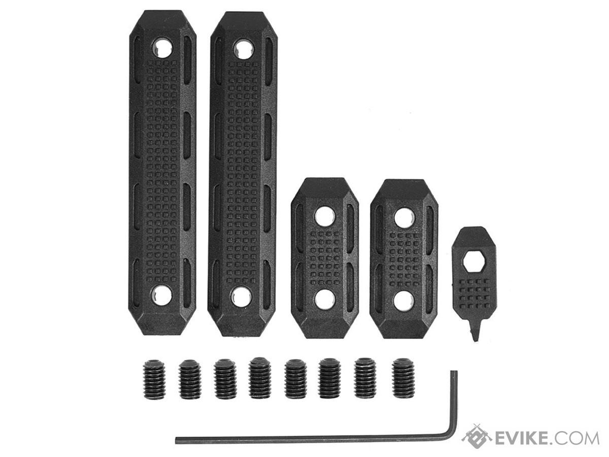 PTS Enhanced Polymer EP M-LOK Rail Cover Set (Color: Black)