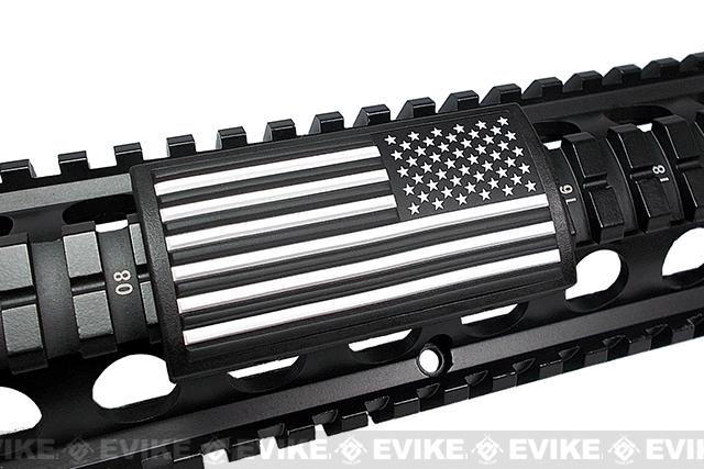 Custom Gun Rails Large PVC Rail Cover (Type: U.S. Flag / Stars Right / 20mm Picatinny Rail Version)