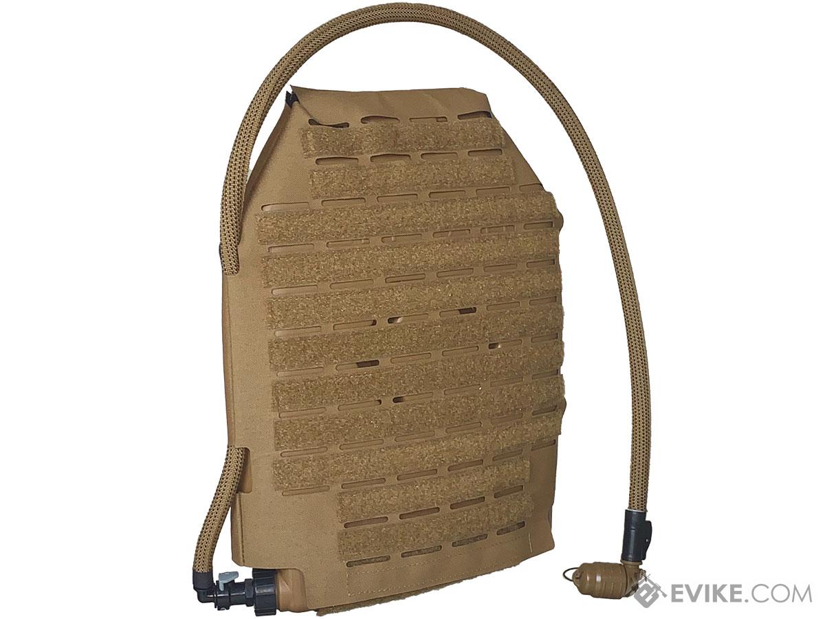 Qore Performance IcePlate MOLLE Sleeve Combo for IcePlate Curve Hydration Pack (Color: Coyote Brown / Right Port Exit)