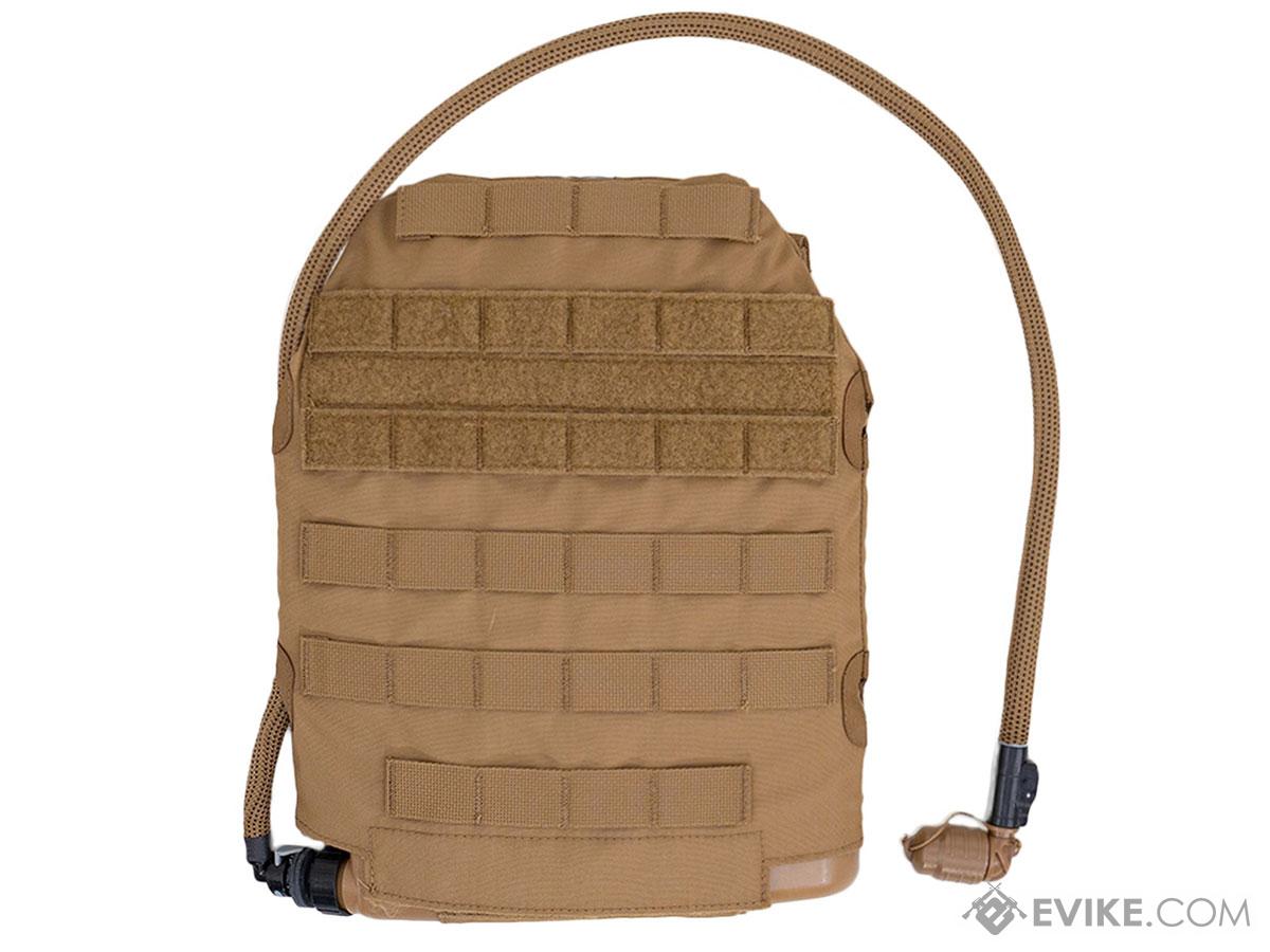 Qore Performance IMS Combo MOLLE Sleeve + IcePlate Curve MOLLE Plate Carrier Hydration System (Color: Coyote Brown / Left Side Port)