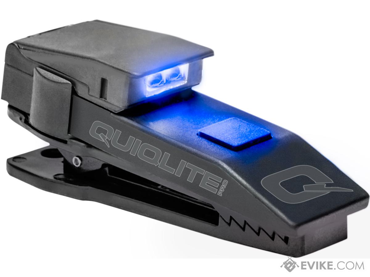 QuiqLitePro Hands Free Pocket Uniform Flashlite (Color: White / Blue)