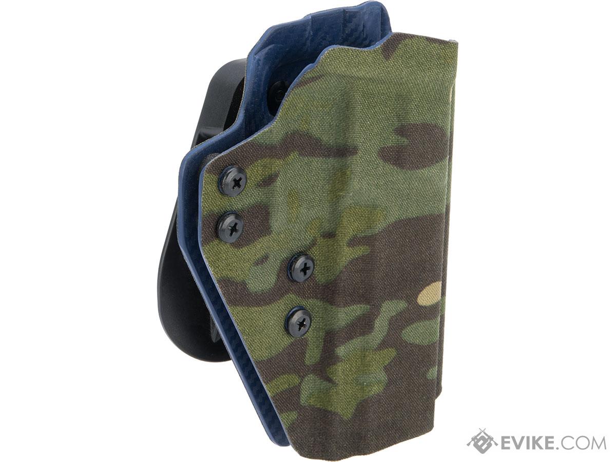 QVO Tactical Secondary OWB Kydex Holster for SIG Sauer M17 Series (Color: Multicam Tropic)