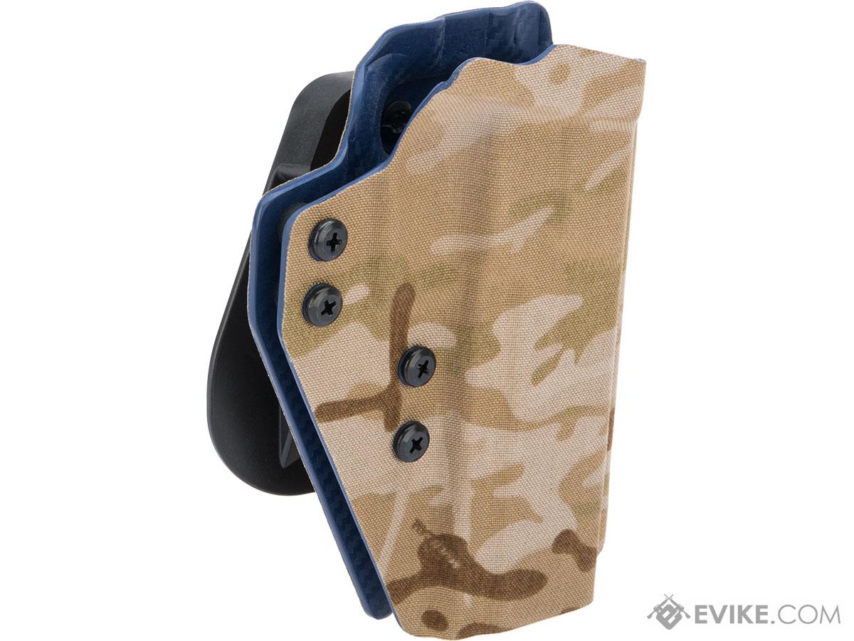 QVO Tactical Secondary OWB Kydex Holster for SIG Sauer M17 Series (Color: Multicam Arid)